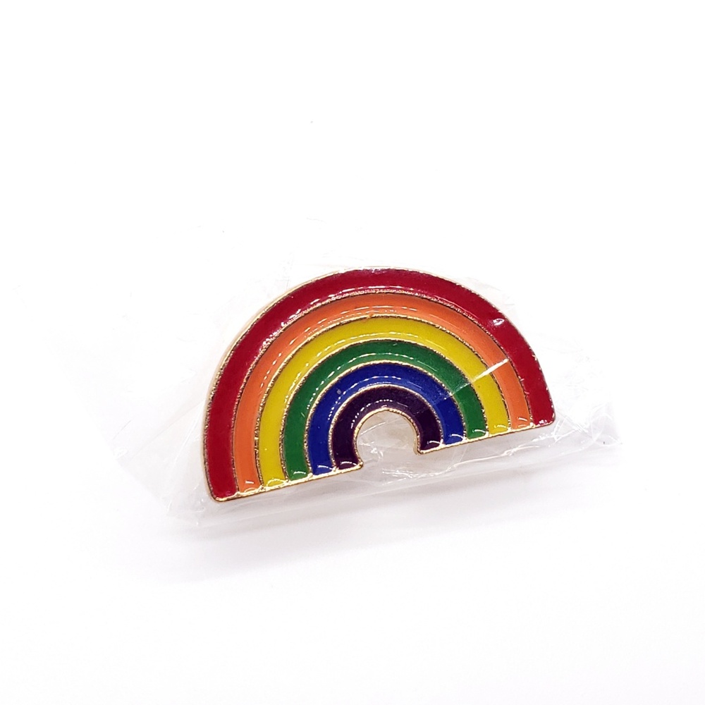 Rainbow Enamel Lapel Pin (BUNDLE AND SAVE!!!) 🏳️‍ PRIDE - Picture 2 of 8